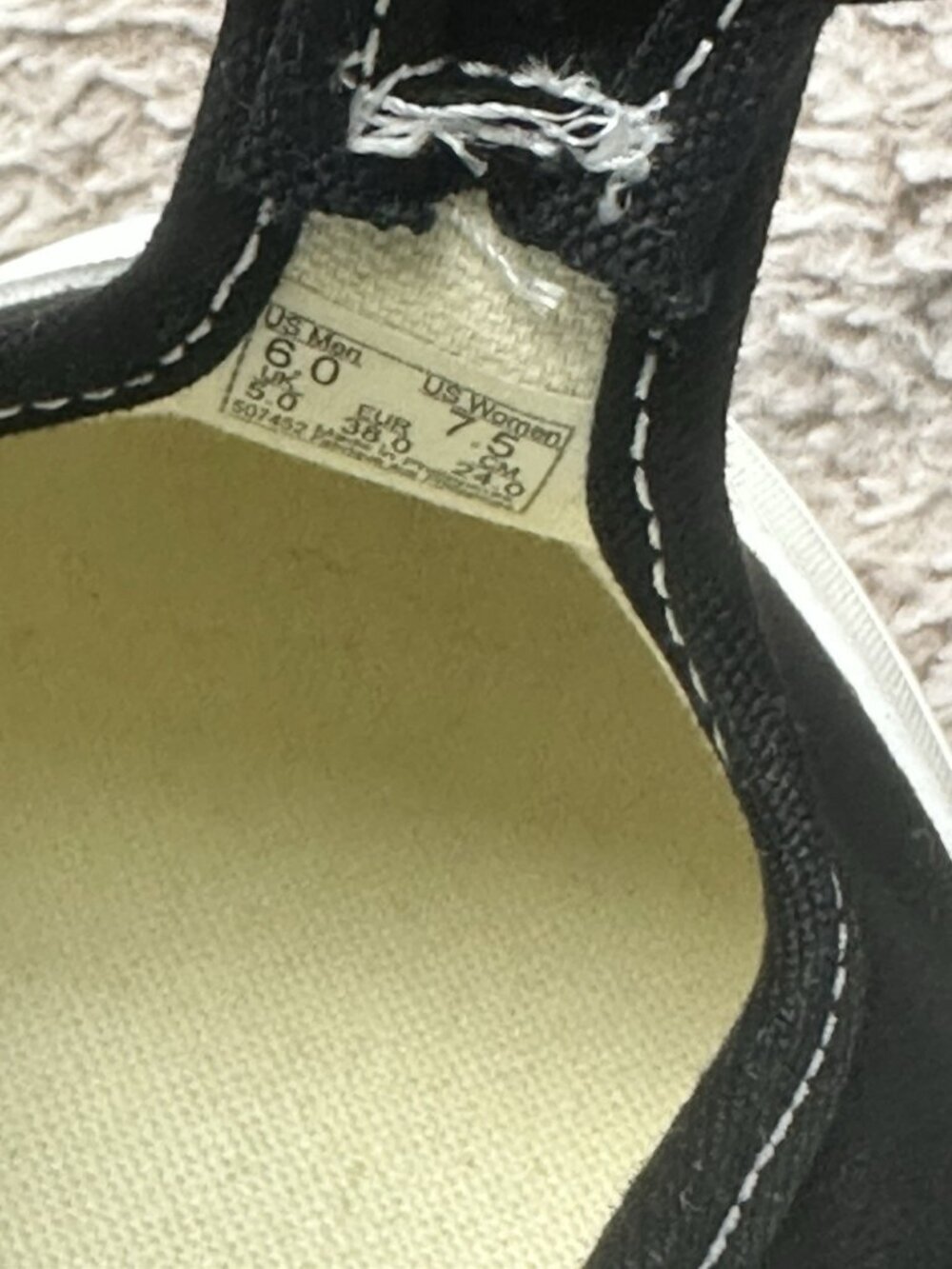 Vans Style 93 Mary Jane Women Size 7.5 Black White Canvas Buckle Shoes NEW - Picture 7 of 15